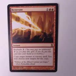 1x Reiterate Time Spiral M/NM MTG Magic the Gathering - Image 1