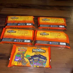 5 Pokemon TCG 2024 Trick or Trade Booster Bundles 35 Mini Packs Factory Sealed - Image 2