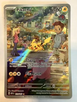 Pikachu Illustration Rare NM 173/165 Scarlet & Violet 151 Pokemon Card - Image 1