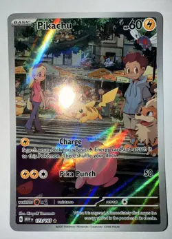 Pikachu Illustration Rare NM 173/165 Scarlet & Violet 151 Pokemon Card - Image 2