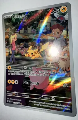 Pikachu Illustration Rare NM 173/165 Scarlet & Violet 151 Pokemon Card - Image 3