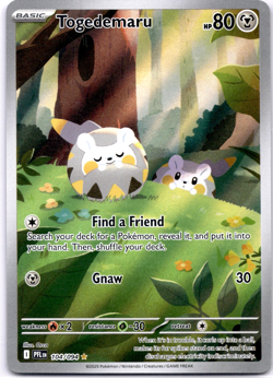 Pokemon TCG Togedemaru 104/094 Phantasmal Flames Full Art Holo Rare Near Mint - Image 1