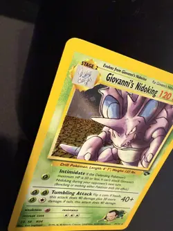 Pokemon TCG Giovanni's Nidoking Gym Challenge Holo Card 7/132 Unlimited Rare - Image 2