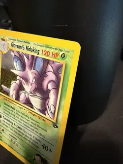 Pokemon TCG Giovanni's Nidoking Gym Challenge Holo Card 7/132 Unlimited Rare - Image 3