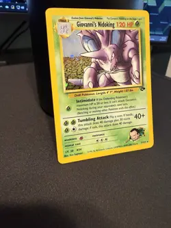Pokemon TCG Giovanni's Nidoking Gym Challenge Holo Card 7/132 Unlimited Rare - Image 5