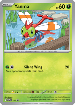 Yanma - Holo SVP Scarlet & Violet Promos 185/215 NM Pokemon - Image 1