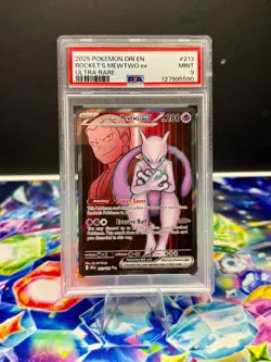 Pokemon - Team Rocket’s Mewtwo ex #213 - Destined Rivals - PSA 9 - Mint - UR - Image 1