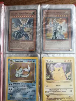 Pokemon and Yu-Gi-Oh Card Binder Collection Vintage Cards - Image 4