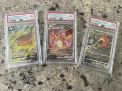 Pokemon TCG Charizard V UPC Promos PSA 9 8 8 Sword and Shield Sequential Set - Image 1