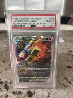 Pokemon TCG Charizard V UPC Promos PSA 9 8 8 Sword and Shield Sequential Set - Image 3