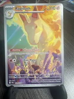 Pokemon TCG Rapidash 189/182 Destined Rivals Illustration Rare NM - Image 1