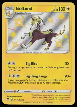 Boltund SV040/SV122 Shiny Rare Shining Fates Shiny Vault Pokemon NM - Image 1