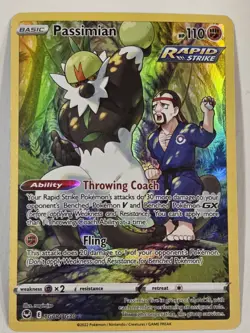 Pokemon Passimian TG08/TG30 SWSH12: Silver Tempest Trainer Gallery Ultra Rare Nm - Image 1