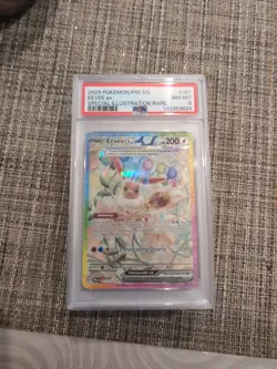 Pokemon Eevee ex Special Illustration Rare 167/131 Prismatic Evolutions PSA 8 - Image 1