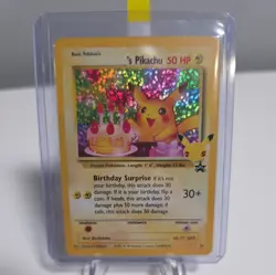 Birthday Pikachu 24 Celebrations Holo Black Star Promo Pokemon Card - Image 2