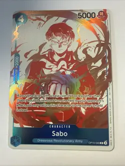 Sabo R OP10-049 Parallel Rare Treasure Campaign One Piece TCG - Image 1