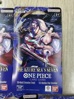 Lot Of 5 One Piece TCG: The Azure Sea's Seven Sleeved Booster OP-14 English - Image 2