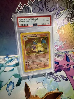 1999 Pokemon TCG Charizard Base Set Holo Unlimited Rare Card 4/102 PSA 6 EX-MT - Image 1