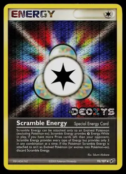 Pokemon Card - Scramble Energy Deoxys 95/107 Reverse Holo Stamped - Image 1