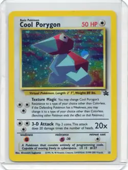 Pokemon Card - Cool Porygon - Promo 15 - Wizards Black Star - 2000 - Image 1