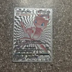 Silver Foil Mew VMAX Rainbow Fan Art Display Card NM Via 114/264 - Image 2