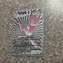 Silver Foil Mew VMAX Rainbow Fan Art Display Card NM Via 114/264 - Image 3