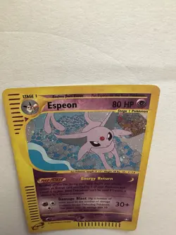 Pokemon E-Series Holo Rare Vintage Card Espeon H9/H32 Aquapolis NM Condition - Image 3