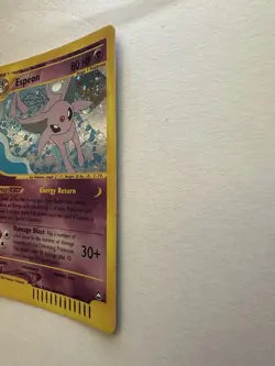 Pokemon E-Series Holo Rare Vintage Card Espeon H9/H32 Aquapolis NM Condition - Image 4