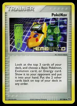 Pokemon Card - Pokenav Emerald 81/106 Reverse Holo Stamped - Image 1