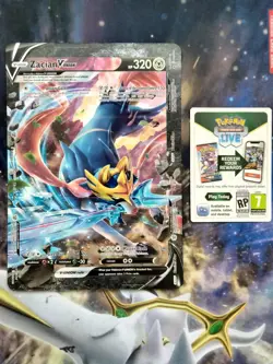 JUMBO Zacian V Union Oversized Card SWSH165 Black Star Promo Pokemon NM - Image 2