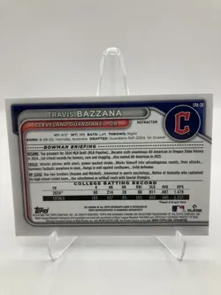 2024 1st Bowman Draft Chrome Refractor Travis Bazzana Auto /499 RC SP - Image 2
