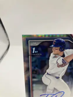 2024 1st Bowman Draft Chrome Refractor Travis Bazzana Auto /499 RC SP - Image 3
