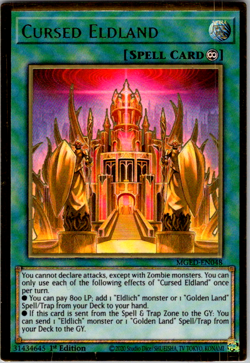 Cursed Eldland MGED-EN048, Gold Premium Rare, 1st Edition NM/lp - Image 1