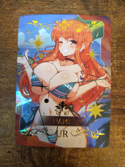 UR Beautiful Waifu Card - Nami - Goddess Story One Piece FOIL - Image 1