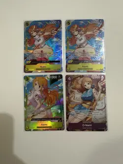 One Piece Card Game Nami (Alternate Art) lot of 4 - Image 1