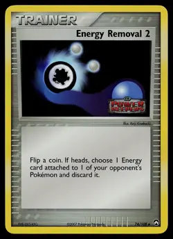 Pokemon Card - Energy Removal 2 Power Keepers 74/108 Reverse Holo Stamped - Image 1
