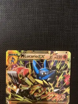 Pokemon TCG "Mega Lucario EX 113/111" Secret Rare Holo Card - XY - Furious Fists - Image 2