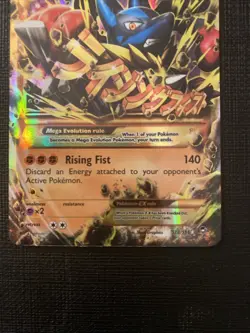 Pokemon TCG "Mega Lucario EX 113/111" Secret Rare Holo Card - XY - Furious Fists - Image 3