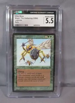KILLER BEES MTG 1994 Legends Rare Magic the Gathering Card Grade CGC 5.5 Ex+ - Image 1