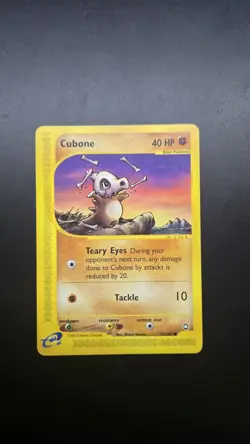 Cubone 072/147 Aquapolis Regular Pokemon Card - Ungraded - Image 1