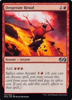 Magic The Gathering MTG Desperate Ritual Ultimate Masters Trading Card NM - Image 1