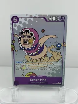Bandai Senor Pink One Piece CCG OP10 Character Card OP10-067 6000 Power Special - Image 1