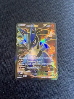 Pokemon Lucario EX Full Art 107/111 XY Furious Fists Ultra Rare Holo Card - Image 1