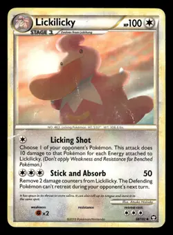Lickilicky 38/102 HGSS Triumphant Pokemon Card - Image 1
