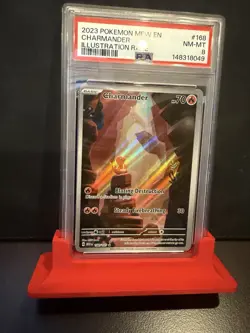 2023 Pokemon Card Mew En Charmander IR Illustration Rare SV 151 168/165 PSA 8! - Image 1