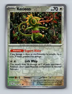 Kecleon 150 2024 Pokemon Surging Sparks Shinji Kanda Reverse Holo Card NM+ (a) - Image 1