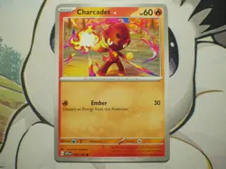 ULTRA RARE INK ERROR MISPRINT Charcadet 039/198 Scarlet & Violet Pokemon Card - Image 2