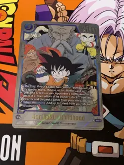 Son Goku: Childhood SB01-018 Silver Alternate Art Dragon Ball Manga Booster Card - Image 2