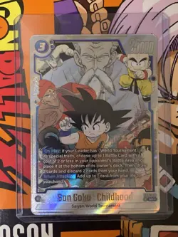 Son Goku: Childhood SB01-018 Silver Alternate Art Dragon Ball Manga Booster Card - Image 4