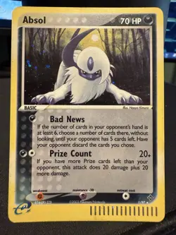 2003 Pokemon TCG Absol EX Dragon Holo Card 1/97 Rare LP - Image 1